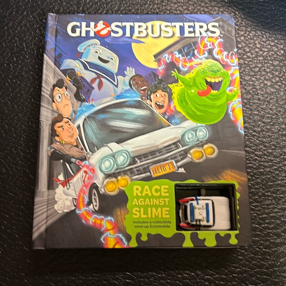 Ghostbusters book with car